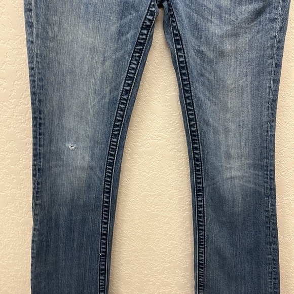 Miss Me Low Rise Bling Pocket Boot Cut Jeans 28 Y2K - Picture 6 of 7